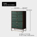 Modern Light Luxury Wood 6Drawer Storage Cabinet