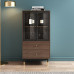 Italian Style Minimalist Wardrobe Mini Bookcase Narrow Cabinet Storage Cabinet Living Room Glass Door Storage Cabinet TV Stand Italian Style Minimalist Wardrobe Mini Bookcase Narrow Cabinet Storage Cabinet Living Room Glass Door Storage Cabinet TV Stand
