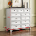 American Wood Resin Storage Cabinet Narrow Side Cabinet for Living Room Bedroom