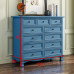 American Wood Resin Storage Cabinet Narrow Side Cabinet for Living Room Bedroom
