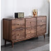 North American Black Walnut 6 Chest Dresser Bedroom End Cabinet Storage Cabinet Living Room Side Wall Cabinet North American Black Walnut 6 Chest Dresser Bedroom End Cabinet Storage Cabinet Living Room Side Wall Cabinet