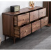 North American Black Walnut 6 Chest Dresser Bedroom End Cabinet Storage Cabinet Living Room Side Wall Cabinet North American Black Walnut 6 Chest Dresser Bedroom End Cabinet Storage Cabinet Living Room Side Wall Cabinet