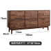 North American Black Walnut 6 Chest Dresser Bedroom End Cabinet Storage Cabinet Living Room Side Wall Cabinet North American Black Walnut 6 Chest Dresser Bedroom End Cabinet Storage Cabinet Living Room Side Wall Cabinet