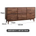 North American Black Walnut 6 Chest Dresser Bedroom End Cabinet Storage Cabinet Living Room Side Wall Cabinet North American Black Walnut 6 Chest Dresser Bedroom End Cabinet Storage Cabinet Living Room Side Wall Cabinet