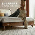 Double Bed Walnut Small Luxury Style 180cm Soft Mattress Double Bed Walnut Small Luxury Style 180cm Soft Mattress