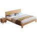 Scandinavian Double Bed Oak Scandinavian Double Bed Oak