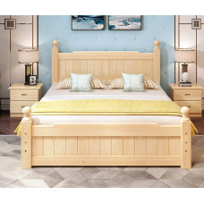 Full Pine Single Bed Double Bed Frame for Modern Minimalist Rental Room Full Pine Single Bed Double Bed Frame for Modern Minimalist Rental Room