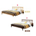 Scandinavian Double Bed 180cm Walnut Brown Japanese Single Bed 150cm Scandinavian Double Bed 180cm Walnut Brown Japanese Single Bed 150cm