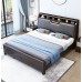 Zijin Sandalwood Double Bed 1 8m Modern Minimalist Luxury Soft Storage Bed
