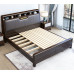 Zijin Sandalwood Double Bed 1 8m Modern Minimalist Luxury Soft Storage Bed