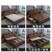 Walnut Double Bed 180cm Modern Minimalist 150cm Chinese High Storage Bedroom Scandinavian King Bed Walnut Double Bed 180cm Modern Minimalist 150cm Chinese High Storage Bedroom Scandinavian King Bed