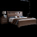 Walnut Double Bed 180cm Modern Minimalist 150cm Chinese High Storage Bedroom Scandinavian King Bed Walnut Double Bed 180cm Modern Minimalist 150cm Chinese High Storage Bedroom Scandinavian King Bed