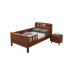 Solid Wood Elderly Bed with Handrail Solid Wood Elderly Bed with Handrail