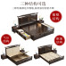 Modern Double Wooden Bed Bedroom Bed Storage Luxury Simple Style