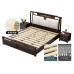 Modern Double Bed HighGrade Soft Pack Main Bedroom Storage Bed for Wedding