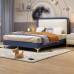 Child Bed Princess Bed Luxury Male Female Bed Modern Minimalist Dreamy Girl Bed Real Leather Bed Child Bed Princess Bed Luxury Male Female Bed Modern Minimalist Dreamy Girl Bed Real Leather Bed