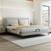 Genuine Leather Bed Wedding Bed Master Bedroom Double Bed Luxury Modern Minimalist High End Leather Bed
