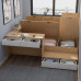 Small Single Bed Lounger Desk Storage Bed Footprint Space Saver Combination Customized Children Bed
