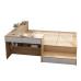 Small Single Bed Lounger Desk Storage Bed Footprint Space Saver Combination Customized Children Bed