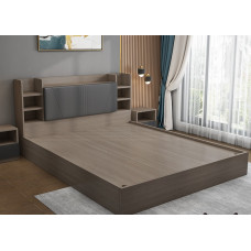 Modern Minimalist High Box Storage Bed for Small Master Bedroom Two People 180cm Tatami Style Wood Bed Modern Minimalist High Box Storage Bed for Small Master Bedroom Two People 180cm Tatami Style Wood Bed