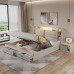 Modern Minimalist HighBox Storage Bed for Small Spaces Nordic Master Bedroom Marriage Bed TATAMI Storage Bed Luxury Double Bed Modern Minimalist HighBox Storage Bed for Small Spaces Nordic Master Bedroom Marriage Bed TATAMI Storage Bed Luxury Double Bed
