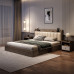 Modern Minimalist Wood Luxury Bed 180cm Master Bedroom Double Bed 150cm Bedroom Economic Tatami Soft Package Bed Modern Minimalist Wood Luxury Bed 180cm Master Bedroom Double Bed 150cm Bedroom Economic Tatami Soft Package Bed