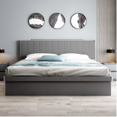 Modern minimalist side opening high storage bed for small space 180cm master bedroom new storage for two Modern minimalist side opening high storage bed for small space 180cm master bedroom new storage for two