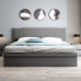 Modern minimalist side opening high storage bed for small space 180cm master bedroom new storage for two Modern minimalist side opening high storage bed for small space 180cm master bedroom new storage for two