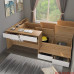 Modern Minimalist Single Bed Small Bedroom Tatami Bed Desk Combination Multifunctional Storage Bed Modern Minimalist Single Bed Small Bedroom Tatami Bed Desk Combination Multifunctional Storage Bed