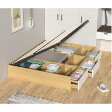 Custom TATAMI Bed no Headboard Storage Pressure Drawers Twin High Box Bed Small Room Custom TATAMI Bed no Headboard Storage Pressure Drawers Twin High Box Bed Small Room
