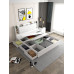 Double Drawer Storage Panel Bed 180cm for Efficient Small Spaces Double Drawer Storage Panel Bed 180cm for Efficient Small Spaces