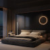 Luxury Fabric Bed Modern Simplicity Master Bedroom Double Bed Nordic Tatami Bed Atmospheric Bed Italian Soft Package Bed Luxury Fabric Bed Modern Simplicity Master Bedroom Double Bed Nordic Tatami Bed Atmospheric Bed Italian Soft Package Bed