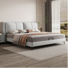 Modern Minimalist Fabric Bed 15m Small Apartment Luxurious Double Bed Storage Wedding Bed Modern Minimalist Fabric Bed 15m Small Apartment Luxurious Double Bed Storage Wedding Bed
