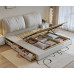 Modern Nordic Cream Bedding Master Bed Soft Envelope Puff Bed Fabrics