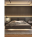 Italian Minimalist Hanging Bed New Cloth Art Luxury Modern Simple Nordic Double Master Bedroom Marriage Bed Italian Minimalist Hanging Bed New Cloth Art Luxury Modern Simple Nordic Double Master Bedroom Marriage Bed