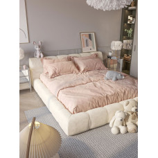 Italian Minimalist Puff Pastry Cream Fabric Sofa Bed Double Mattress Luxury Bedroom Italian Minimalist Puff Pastry Cream Fabric Sofa Bed Double Mattress Luxury Bedroom