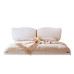 Creamy Wind Suspended Bed Fleece Fabric Bed Modern Minimalist Master Bedroom 18M Double Bed Suspended Luxury Fabric Bed Creamy Wind Suspended Bed Fleece Fabric Bed Modern Minimalist Master Bedroom 18M Double Bed Suspended Luxury Fabric Bed
