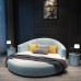 Double Bed Round Bed Wedding Bed Modern Minimalist Theme Hotel Couples Washable Master Bedroom for Small Home Double Bed Round Bed Wedding Bed Modern Minimalist Theme Hotel Couples Washable Master Bedroom for Small Home