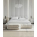 White Creamy Puff Bed Double Bed Nordic Style for Small Bedroom White Creamy Puff Bed Double Bed Nordic Style for Small Bedroom