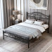 Scandinavian Style Curved Iron Bed Frame Twin Bed 180cm Double Bed Simple Adult Villa Bed Rent Bed Scandinavian Style Curved Iron Bed Frame Twin Bed 180cm Double Bed Simple Adult Villa Bed Rent Bed