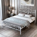 Scandinavian Style Curved Iron Bed Frame Twin Bed 180cm Double Bed Simple Adult Villa Bed Rent Bed Scandinavian Style Curved Iron Bed Frame Twin Bed 180cm Double Bed Simple Adult Villa Bed Rent Bed