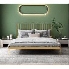 Iron Double150cm Frame Nordic Luxurious Simple Princess Rental House 180cm Single Child Bed Iron Double150cm Frame Nordic Luxurious Simple Princess Rental House 180cm Single Child Bed