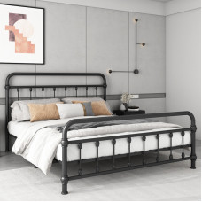 Iron bed modern minimalist single double children princess thick American iron frame bed Iron bed modern minimalist single double children princess thick American iron frame bed