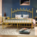 Nordic Iron Bed Modern Minimalist Luxury Apartment Bed Single or Double Nordic Iron Bed Modern Minimalist Luxury Apartment Bed Single or Double