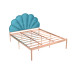 Scandinavian Apartment Iron Bed Minimalist Luxury Princess Style Single Double Scandinavian Apartment Iron Bed Minimalist Luxury Princess Style Single Double