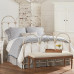 Vintage White Iron Bed Double Bed Palace Style Main Bedroom Vintage White Iron Bed Double Bed Palace Style Main Bedroom