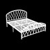 Nordic Modern Minimalist Ecofriendly Iron Bed Luxury Wealth Bed Single Double