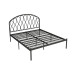 Nordic Modern Minimalist Ecofriendly Iron Bed Luxury Wealth Bed Single Double