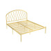 Nordic Modern Minimalist Ecofriendly Iron Bed Luxury Wealth Bed Single Double