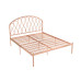 Nordic Modern Minimalist Ecofriendly Iron Bed Luxury Wealth Bed Single Double